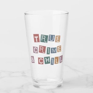 True Crime and chill Murder Crime Show Junkie Glass