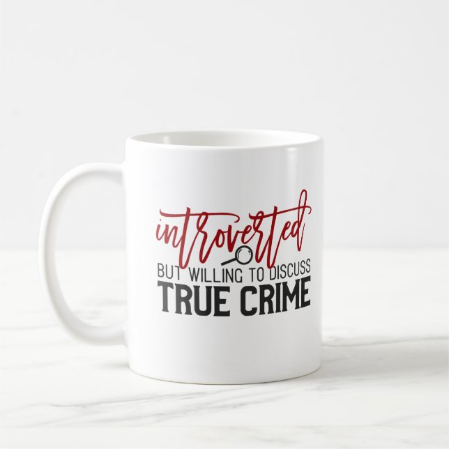 true crime coffee mug (Left)