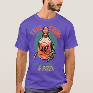 True Crime Documentaries and pizza T-Shirt