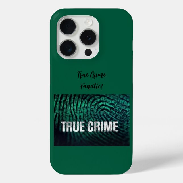 True Crime Fanatic iPhone Case (Back)