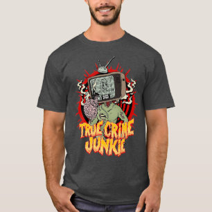 True Crime Junkie Serial Killer Mugshot Vintage T-Shirt