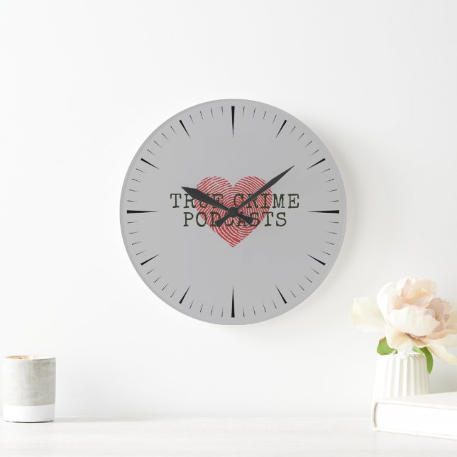 True Crime Podcast Lover  Large Clock (Home)