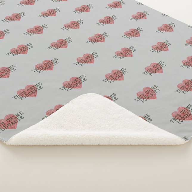 True Crime Podcast Lover   Sherpa Blanket (3/4)