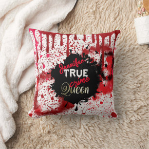 True Crime Queen Personalised Cushion
