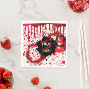 True Crime Queen Personalised  Paper Cups Napkin