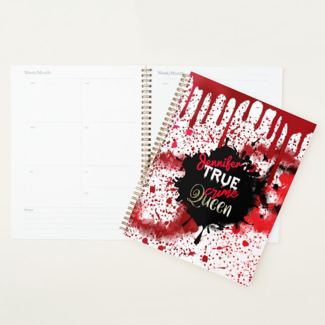 True Crime Queen Personalised Planner (Display)