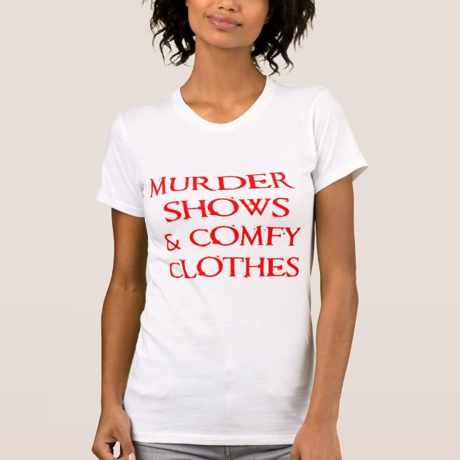 True Crime Slogan T-Shirt (Front)