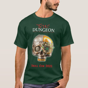 True Dungeon - Skull Con - dark green T-Shirt