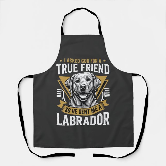 True Friend Labrador Dog Apron (Front)