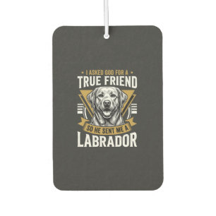 True Friend Labrador Dog Car Air Freshener