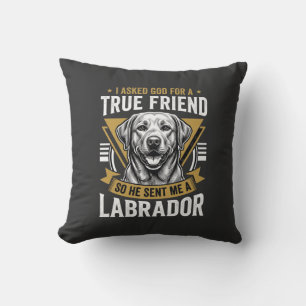True Friend Labrador Dog Cushion