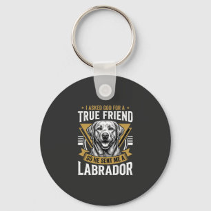 True Friend Labrador Dog Key Ring