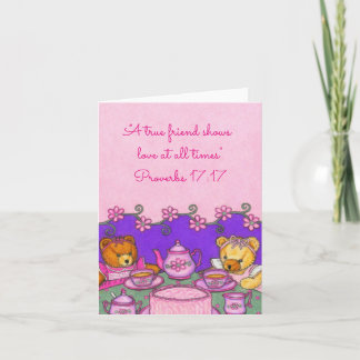 True Friend-Love all times~Bears Party~Scriptures Card