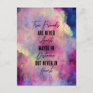 True Friends Are Never Apart - Gift Ideas Postcard