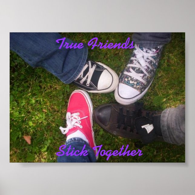 True Friends Poster (purple font) (Front)