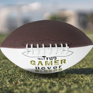 True Gamer Never Sleeps Funny Typography Gamer  American Football