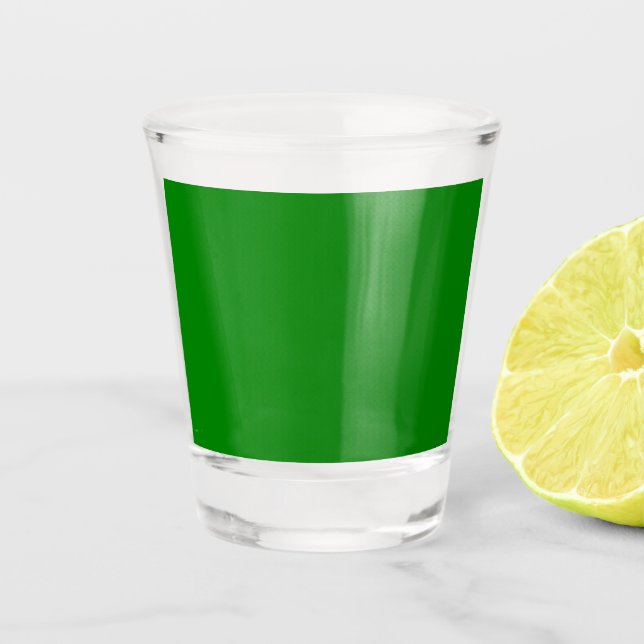 True Green Shot Glass (Front)