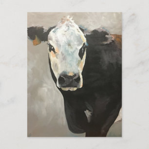 True Grit Cow Post Card