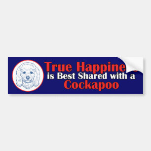 True Happiness with a Cockapoo Bumper Sticker