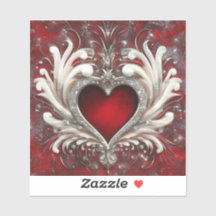 True Heart Valentine's Vinyl Cut Sticker