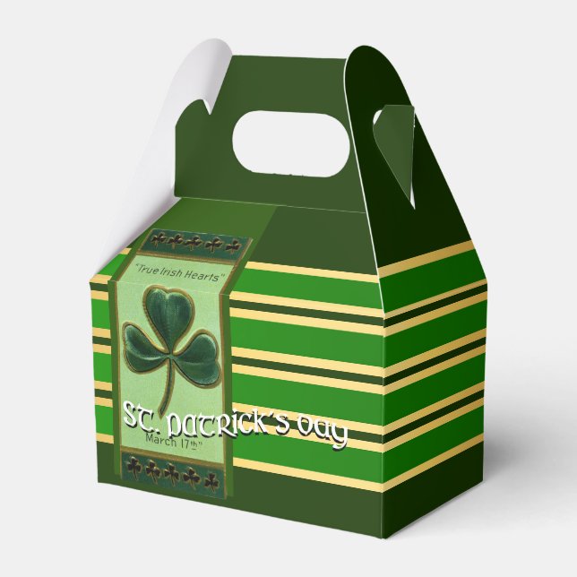 True Irish Heart St Patrick's Day GFB Favour Box (Front Side)