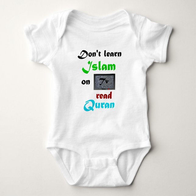 True Islam Read Quran Baby Bodysuit (Front)