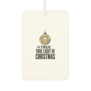 True Light of Christmas Vintage Christian Ornament Car Air Freshener