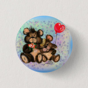 True Love 3 Cm Round Badge