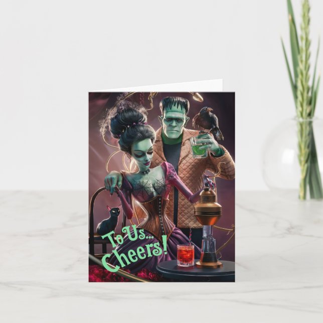 True Love, A Science Experiment, Halloween Card (Front)