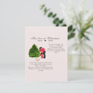 True Love At Christmas Poem Card