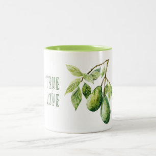 True Love Avocados Two-Tone Coffee Mug