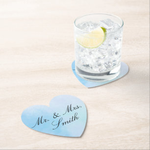 "True Love Blue" Paper Coaster