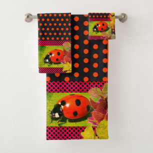 True Love Bug Ladybug Bath Towel Set