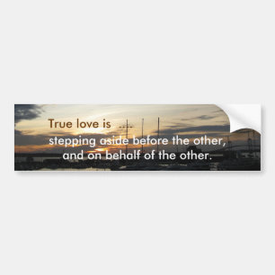 True love bumper sticker