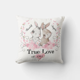 True Love Bunnies Cushion