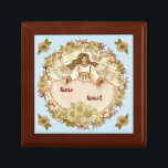True Love Christian Angel Gift Box<br><div class="desc">True Love Angel gift box by ArtMuvz Illustration. Matching Customizable angel gifts and apparel. Angel gifts are a thoughtful and meaningful way to show someone you care. Whether you're looking for a gift for a friend, family member, or loved one, there's an angel gift that's perfect for them.Angel gifts can...</div>