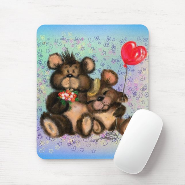 True Love - Cute Mouse Mat (With Mouse)