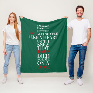 True love fleece blanket