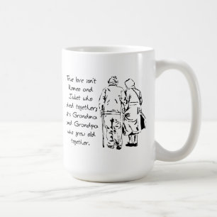 True Love Grows Old Funny Romantic Mug