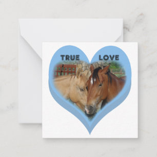 True Love Horses Conversation Hearts Valentine's Card