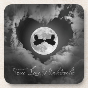 True Love Is Unbelievable-Flying PigsKissing Coaster