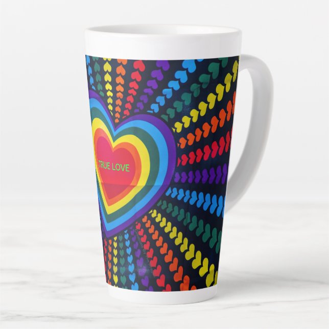 True Love Latte Mug For Valentine's Day (Right Angle)