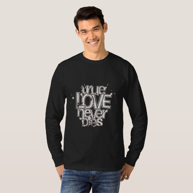 True Love Never Dies - Distressed Gothic Pullover (Front Full)