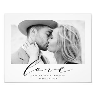 True Love   Personalised Wedding Photo Print