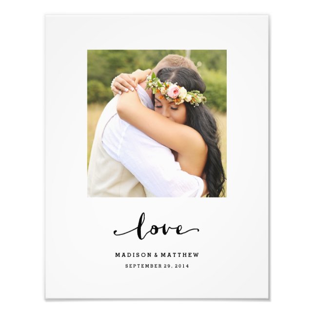 True Love | Personalised Wedding Print (Front)