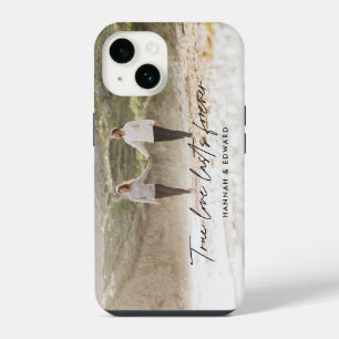 True Love photo modern minimal personalised gift C iPhone 14 Case