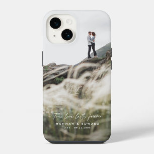 True Love photo modern minimal personalised gift C iPhone 14 Case