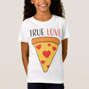 True Love Pizza Girls Boys Kids T-Shirt