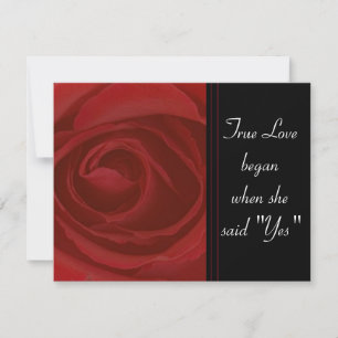 True Love Rose Invitation