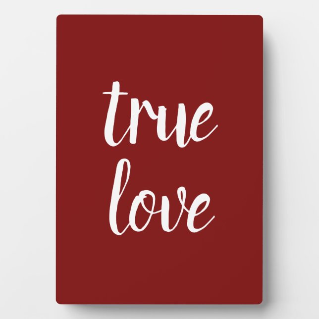 "True Love" Small Table Sign Plaque (Front)